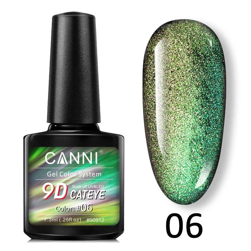 Гель-лак Canni 9D Galaxy Cat eye 06 котяче око 9D 7,3 мл