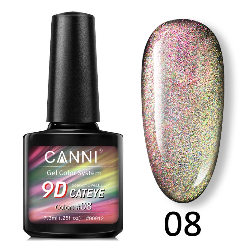 Гель-лак Canni 9D Galaxy Cat eye 08 котяче око 9D 7,3 мл