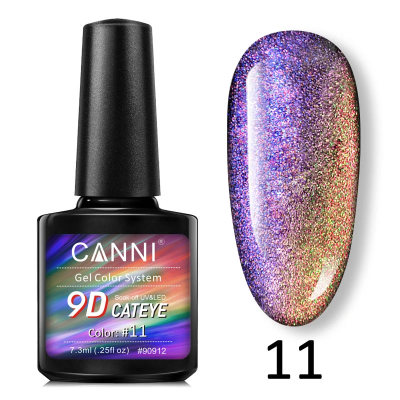 Гель-лак Canni 9D Galaxy Cat eye 11 котяче око 9D 7,3 мл