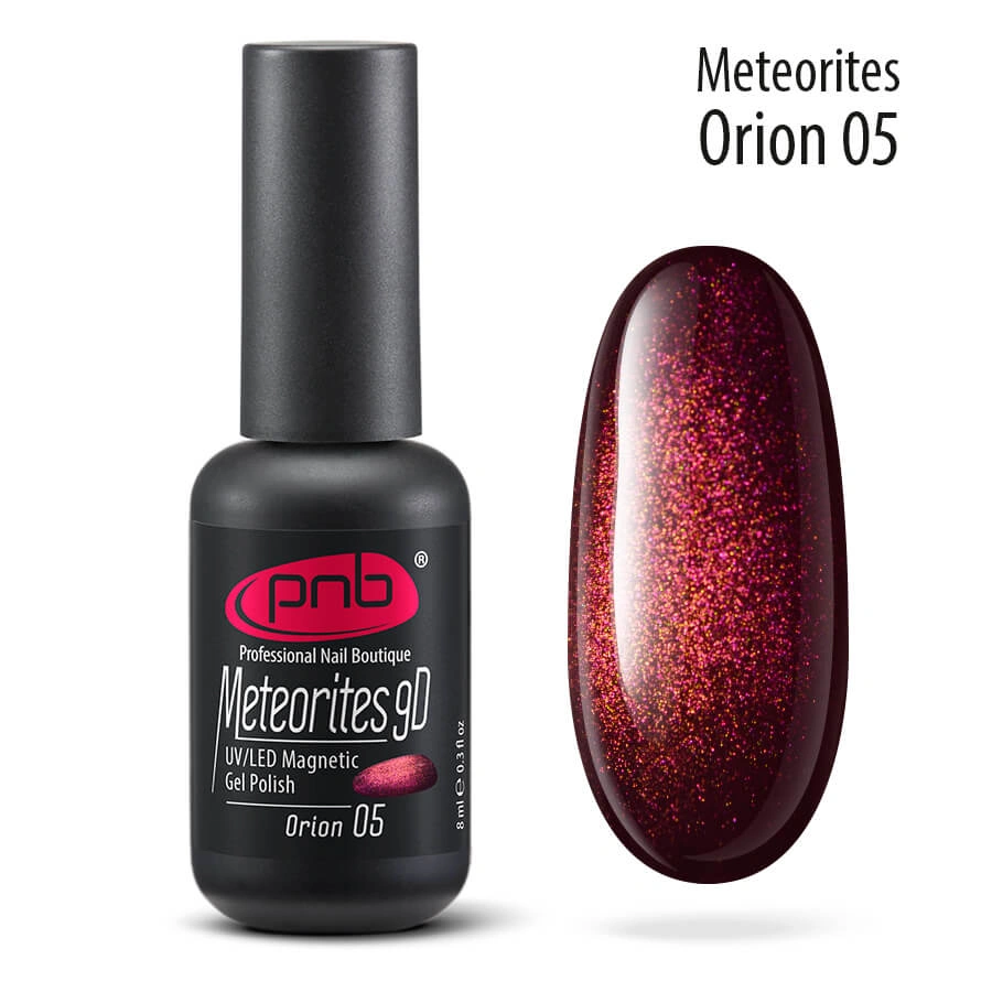 Магнітний гель-лак Метеорити PNB UV/LED Magnetic Gel Polish 05 Meteorites 9D Orion