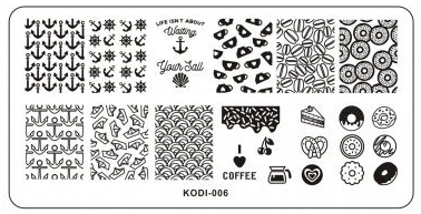 Металева пластина для стемпінгу Kodi Metal Stamping Plate 006