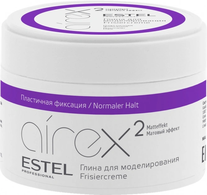 Глина для моделювання Estel Professional Airex Hair Modeling Clay пластична фіксація 65 мл
