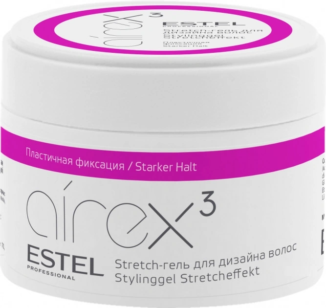 Stretch-гель для дизайну волосся Estel Professional Airex Hair Design Stretch Gel пластична фіксація 65 мл