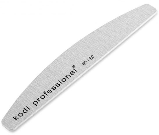 Пилка для штучних нігтів Kodi Nail File Half Grey 80/80 грит