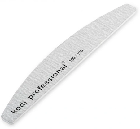 Пилка для штучних нігтів Kodi Nail File Half Grey 100/100 грит