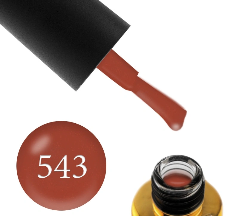 Гель-лак FOX Gel Polish Pumpkin 543 темно-оранжевий гарбузовий, емаль 12 мл