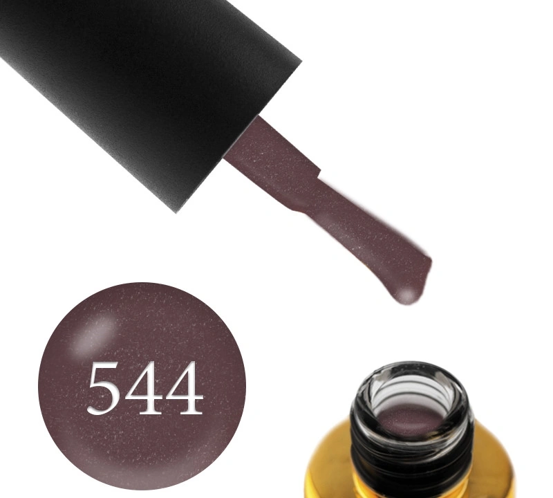 Гель-лак FOX Gel Polish Pumpkin 544 кавово-коричневий із шиммером 12 мл