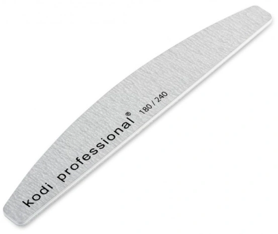 Пилка для натуральних та штучних нігтів Kodi Nail File Half Grey 180/240 грит
