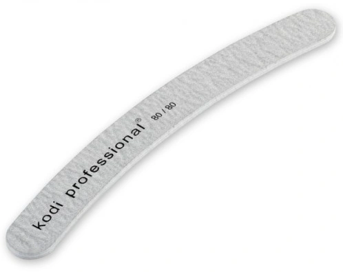Пилка для штучних нігтів Kodi Nail File Banana Grey 80/80 грит