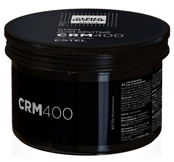 Крем для гоління Estel Professional Alpha Homme Rasiercream 400 мл