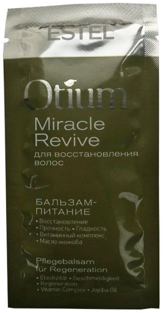 Бальзам-живлення для відновлення волосся Estel Professional Otium Miracle Revive Balm саші 10 мл