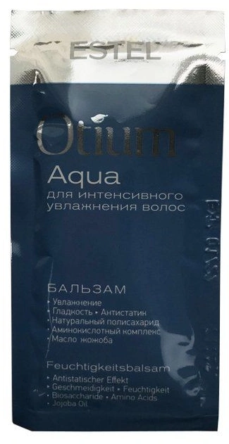 Бальзам для інтенсивного зволоження волосся Estel Professional Otium Aqua Balm саші 10 мл