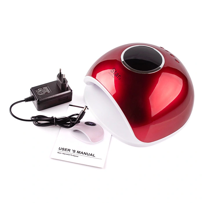 UV/LED лампа для гель-лаку та гелю SUNUV LED+UV STAR 5 RED червона 72W
