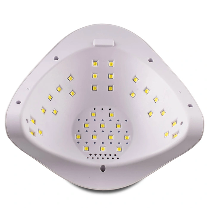 UV/LED лампа для гелю та гель-лаку SUNUV LED+UV STAR 2 SILVER біла з сріблястою ручкою 72W