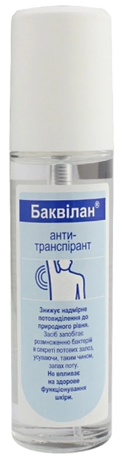 Баквілан анти-транспірант для дезінфекції шкіри Bode Bakvilan Anti-Transparent 75 мл