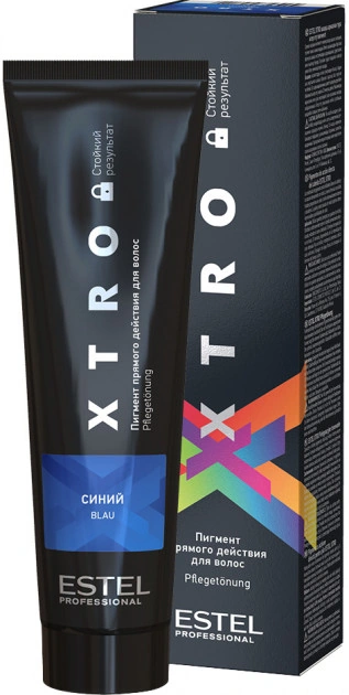 Пігмент прямої дії для волосся Estel Professional Xtro Black Pigment Blue синій 100 мл