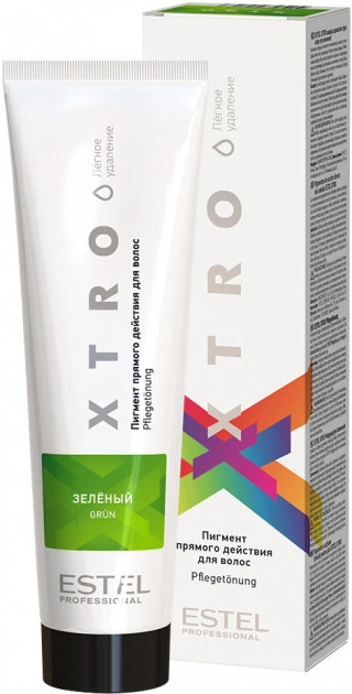 Пігмент прямої дії для волосся Estel Professional Xtro White Pigment Green зелений 100 мл