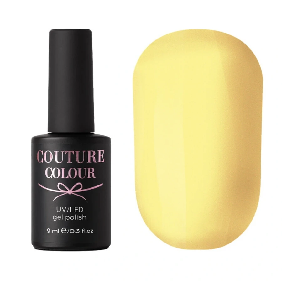 Гель-лак Couture Colour Gel Polish №128 світло-жовтий, емаль 9 мл