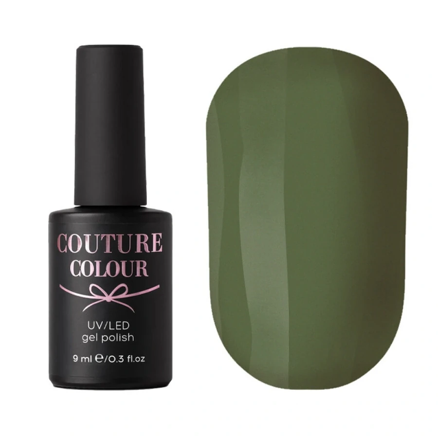 Гель-лак Couture Colour Gel Polish №124 зелений хакі, емаль 9 мл