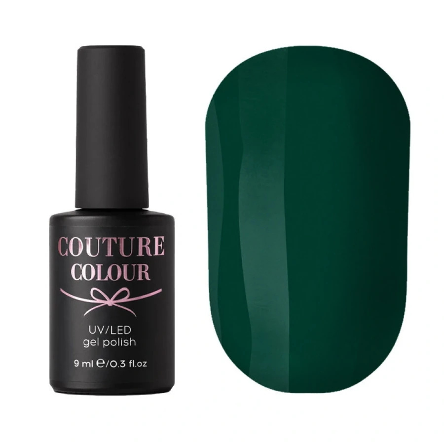 Гель-лак Couture Colour Gel Polish №121 темний зелений, емаль 9 мл