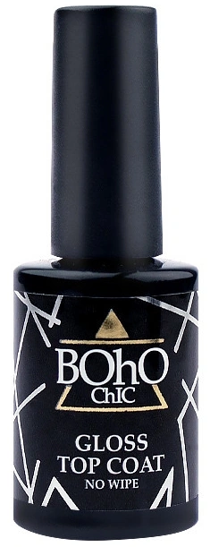 Топ для гель-лаку Boho Chic Gloss Top Coat No Wipe без липкого шару 12 мл