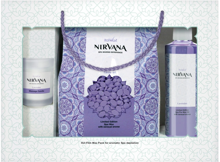 Подарунковий набір для аромадепіляції Лаванда ItalWax Nirvana Lavender Set