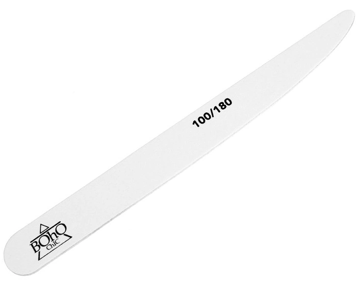 Пилка-ніж біла Boho Chic Nail File Knife 100/180 грит білий