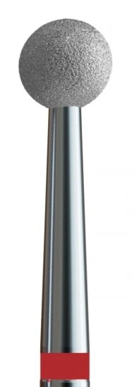 Фреза алмазна куля Kodi Diamond Nozzle Ball №5 V104.001.514.031 червона, м`який абразив 3.1 мм