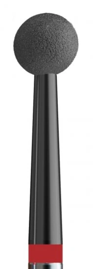 Фреза алмазна куля з карбоновим напиленням Kodi Diamond Nozzle №6 V104.001.514.031_d червона, м`який абразив 3.1 мм