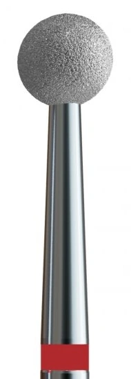 Фреза алмазна куля Kodi Diamond Nozzle №9 V104.001.514.033 червона, м`який абразив 3.3 мм