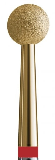 Фреза алмазна куля з цирконієвим напиленням Kodi Diamond Nozzle №16 v104.001.514.035_z червона, м`який абразив 3.5 мм