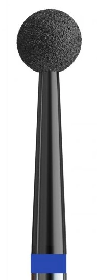 Фреза алмазна куля з карбоновим напиленням Kodi Diamond Nozzle №26 v104.001.524.025_d синя, середній абразив 2.5 мм