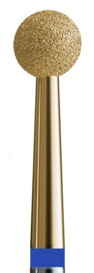 Фреза алмазна куля з цирконієвим напиленням Kodi Diamond Nozzle №32 v104.001.524.031_z синя, середній абразив 3.1 мм