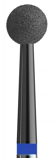 Фреза алмазна куля з карбоновим напиленням Kodi Diamond Nozzle №34 v104.001.524.033_d синя, середній абразив 3.3 мм