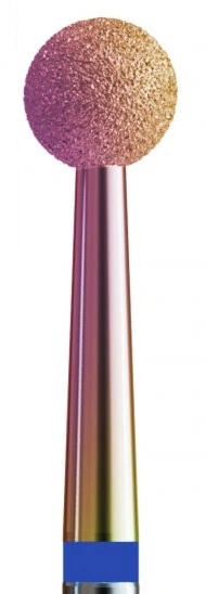 Фреза алмазна куля з напиленням хамелеон Kodi Diamond Nozzle №35 V104.001.524.033_K синя, середній абразив 3.3 мм