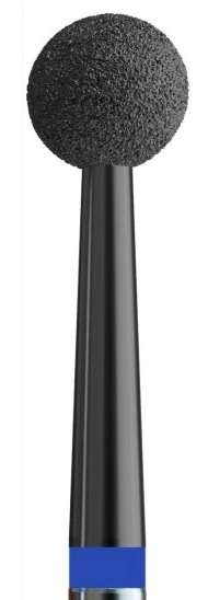 Фреза алмазна куля з карбоновим напиленням Kodi Diamond Nozzle №38 V104.001.524.035_D синя, середній абразив 3.5 мм