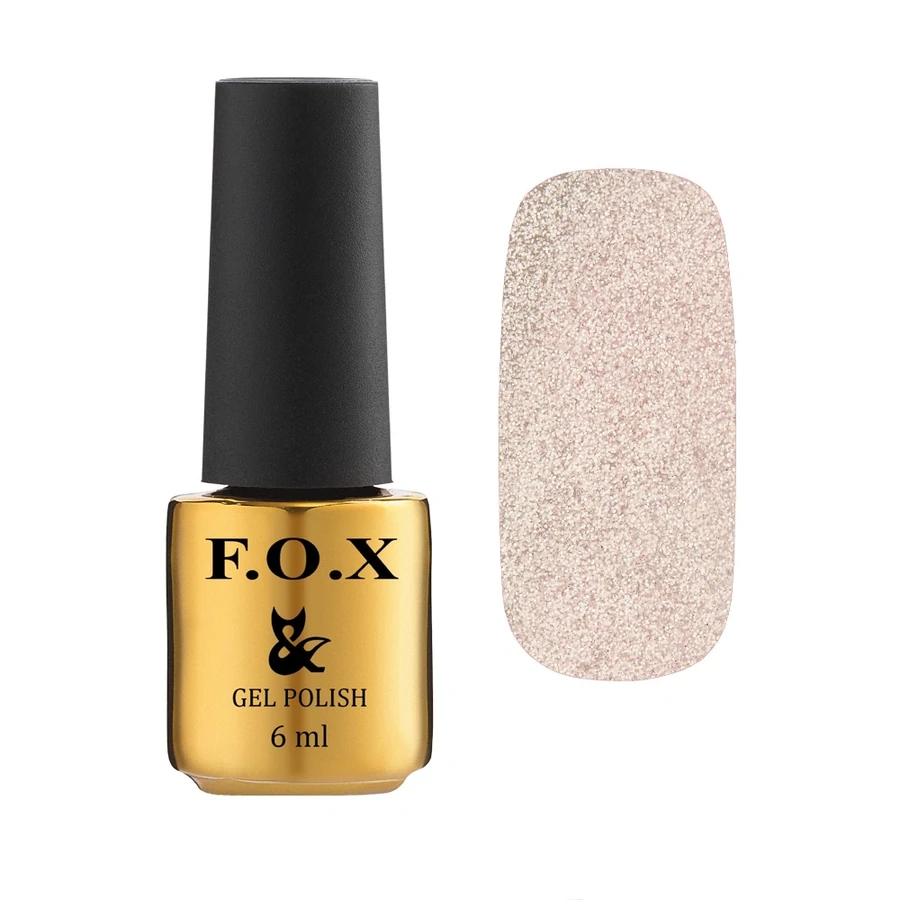 Гель-лак FOX Gel Polish Opal 002 напівпрозорий ніжно-рожевий, з пудрою опала 6 мл