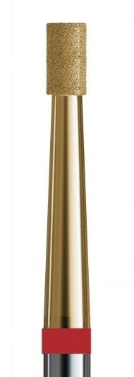 Фреза алмазна циліндр з цирконієвим напиленням Kodi Diamond Nozzle №56 v104.108.514.018_z червона, м`який абразив 1.8 мм