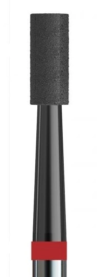 Фреза алмазна циліндр з карбоновим напиленням Kodi Diamond Nozzle №62 v104.110.514.025_d червона, м`який абразив 2.5 мм