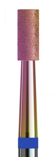Фреза алмазна циліндр з напиленням хамелеон Kodi Diamond Nozzle №67 v104.110.524.025_k синя, середній абразив 2.5 мм