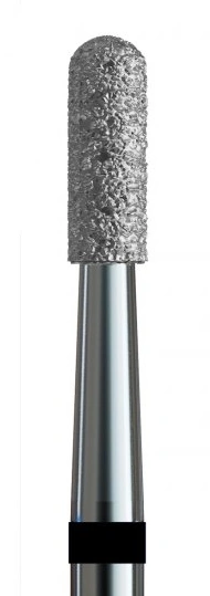 Фреза алмазна циліндр заокруглений Kodi Diamond Nozzle №73 V104.141.544.023 чорна, грубий абразив 2.3 мм