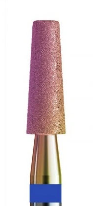 Фреза алмазна конус зрізаний з напиленням хамелеон Kodi Diamond Nozzle №107 v104.172.524.025_k синя, середній абразив 2.5 мм