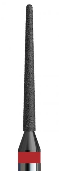 Фреза алмазна голчаста з карбоновим напиленням Kodi Diamond Nozzle №118 v104.199.514.010_d червона, м`який абразив 1.0 мм
