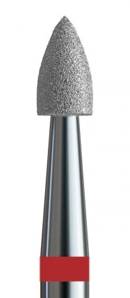Фреза алмазна полум`я маленьке Kodi Diamond Nozzle №137 v104.243.514.025 червона, м`який абразив 2.5 мм