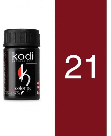 Кольоровий біогель із липким шаром Kodi Color Gel 10 мл №21