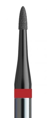 Фреза алмазна конус мікро з напиленням хамелеон Kodi Diamond Nozzle №174 v104.540.514.010_d червона, м`який абразив 1.0 мм