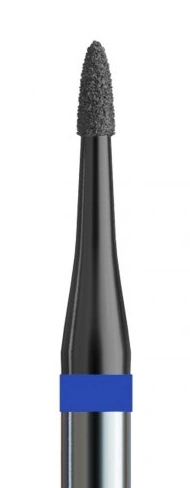 Фреза алмазна конус мікро з карбоновим напиленням Kodi Diamond Nozzle №178 v104.540.524.010_d синя, середній абразив 1.0 мм