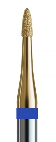 Фреза алмазна конус мікро з цирконієвим напиленням Kodi Diamond Nozzle №180 v104.540.524.010_z синя, середній абразив 1.0 мм
