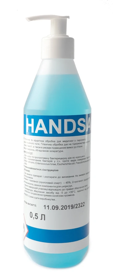 Дезінфікуючий засіб для рук SaneChem HANDSAN with Dispenser з дозатором 500 мл
