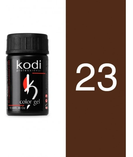 Кольоровий біогель із липким шаром Шоколад Kodi Color Gel 10 мл №23